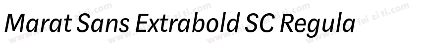 Marat Sans Extrabold SC Regular字体转换